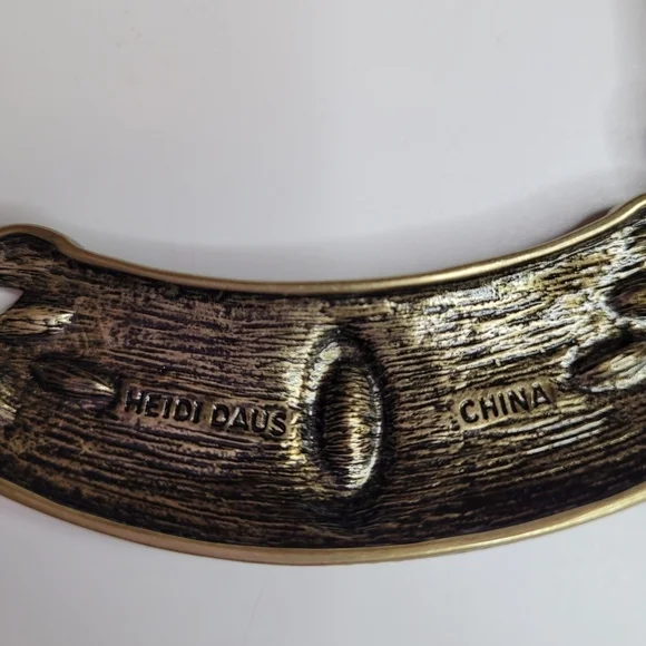 Heidi Daus Bib Olive Green Multi Color Crystals Beaded Collar Statement Necklace - Picture 8 of 9